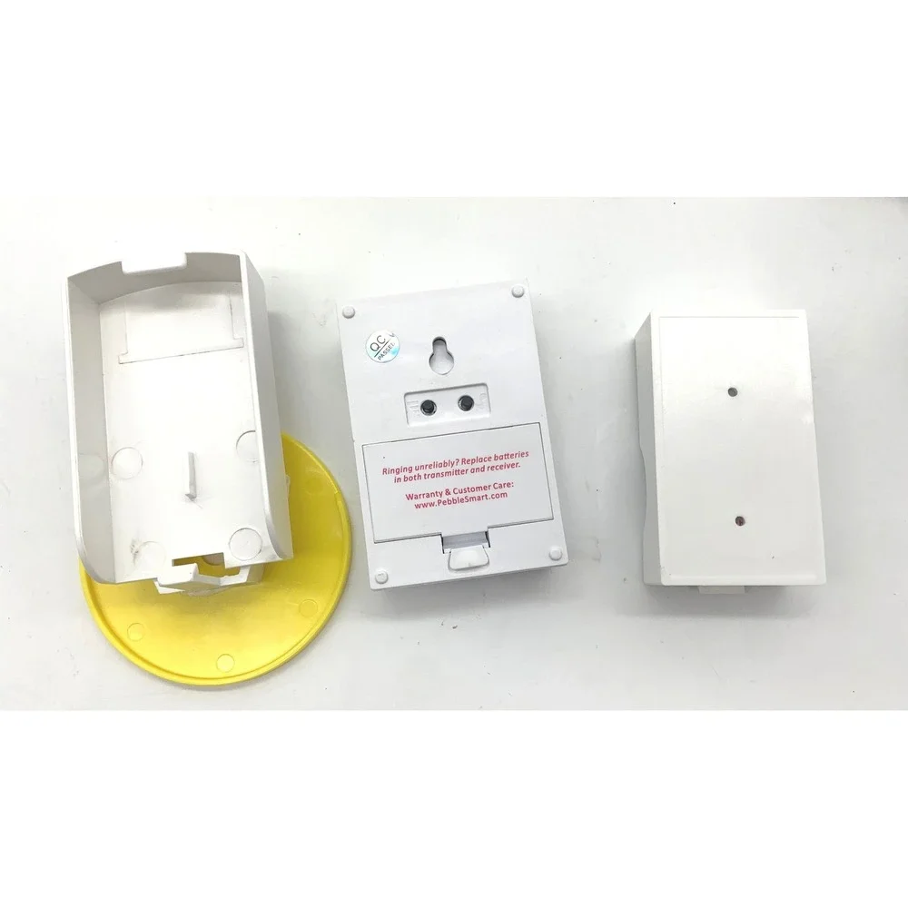 Pebble Smart Doggie Doorbell Yellow Accent Wireless Pet Dog Training  250ft
